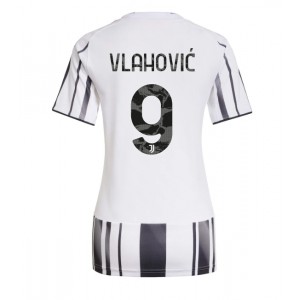 Juventus Dusan Vlahovic #9 Jalkapallovaatteet Naisten Kotipaita 2025-26 Lyhythihainen